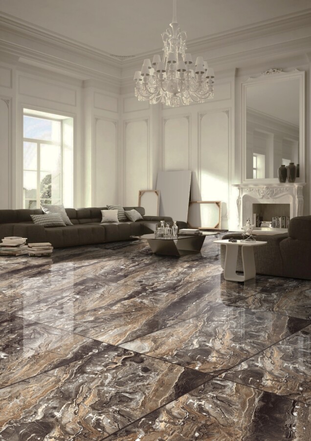 Керамогранит 7930138702596 Eurotile Jupiter Black High Glossy 60x120