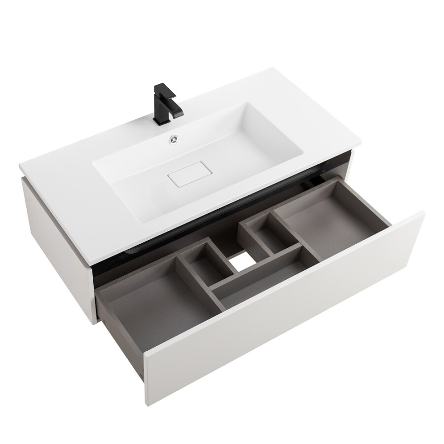 CEZARES SLIDER-1000-1C-SO-BO База под раковину подвесная с одним выкатным ящиком 996x476x299 мм