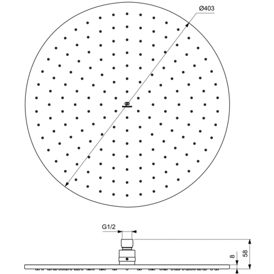 Ideal Standard душевая лейка A5804A5