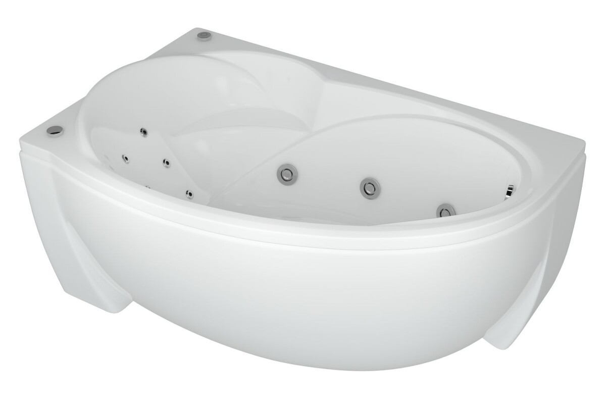 Aquatek Бетта 160х97 ванна акриловая асимметричная с каркасом левая BET160-0000055
