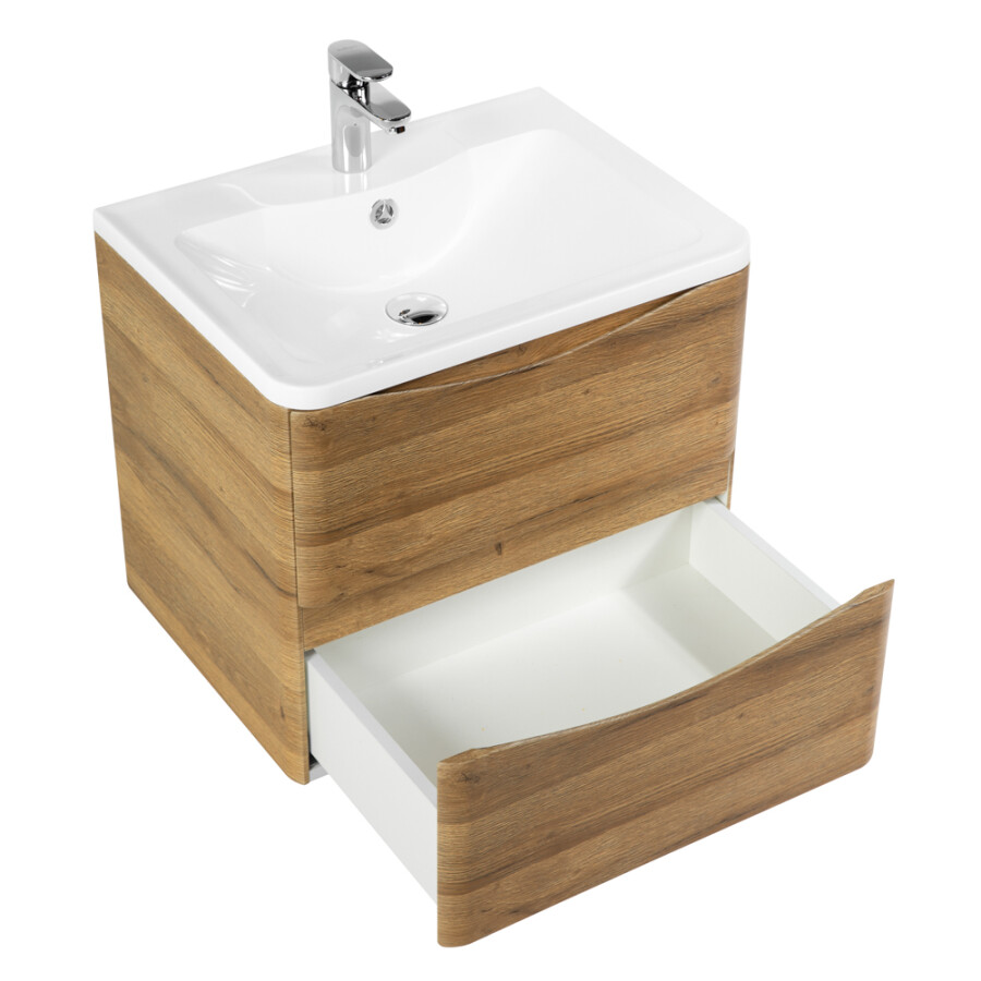 BelBagno ACQUA-700-2C-SO-RR 70см Rovere Rustico Тумба подвесная с раковиной