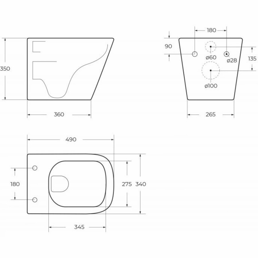Унитаз подвесной безободковый BelBagno ARDENTE-R BB520CHR/SC