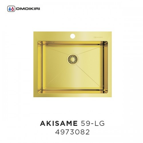 Omoikiri Akisame 59-IN 4973055 кухонная мойка нержавеющая сталь 59х51 см