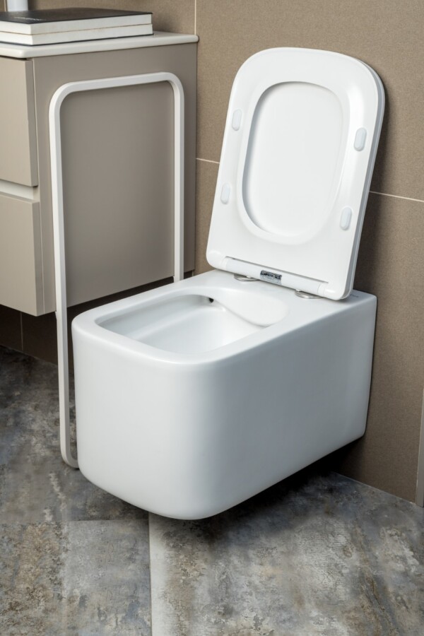 Унитаз подвесной Boheme Mane Белый матовый c крышкой 970-SET-MW