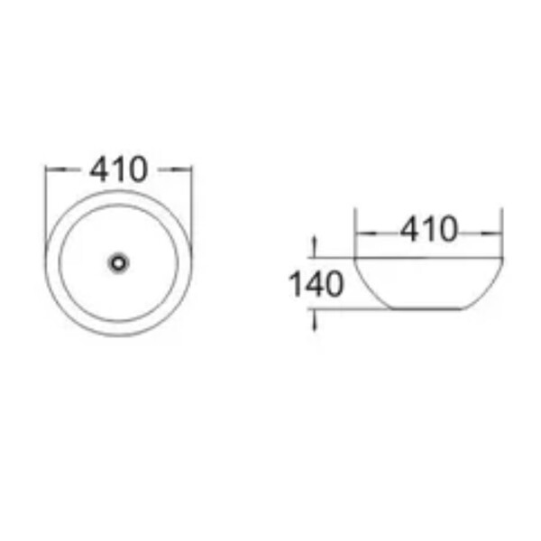 Накладная круглая раковина чаша Comforty J2056J Золото