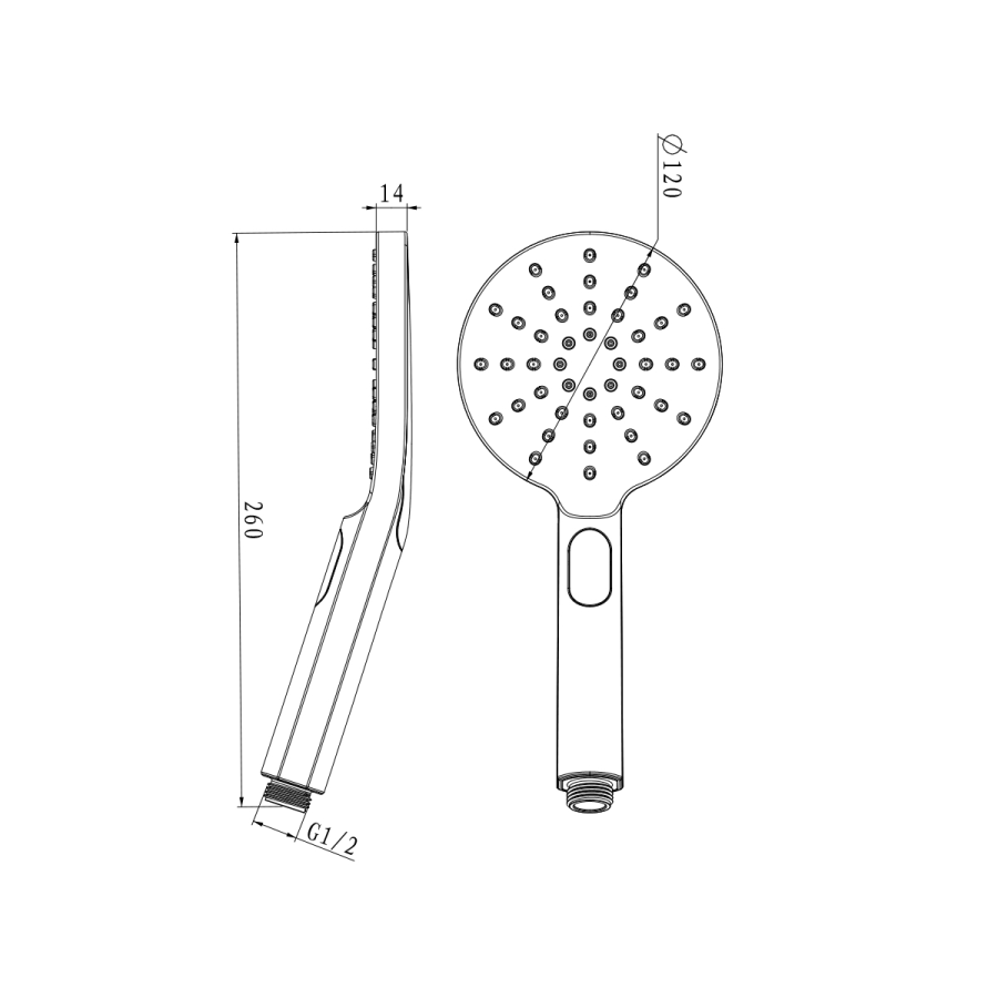 Lemark душевая лейка LM8122BL