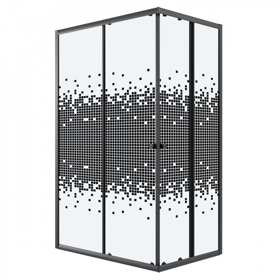 Душевой уголок 120x80 Niagara Eco NG-1012-14QBLACK