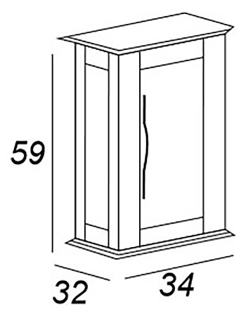 Cezares Tiffany шкафчик для ванны 54962