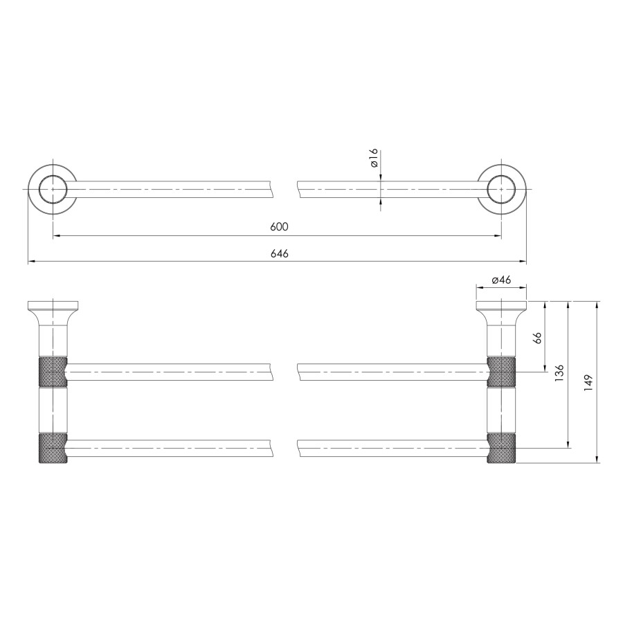 Imprese BRENTA ZMK071901290 полотенцедержатель хром