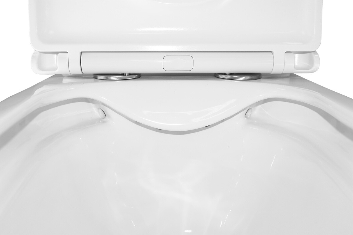 Унитаз-компакт Azario VARO 365х615х805 напольный, безободковый,с быстросъемным сиденьем Микролифт, дюропласт AZ-2171-1