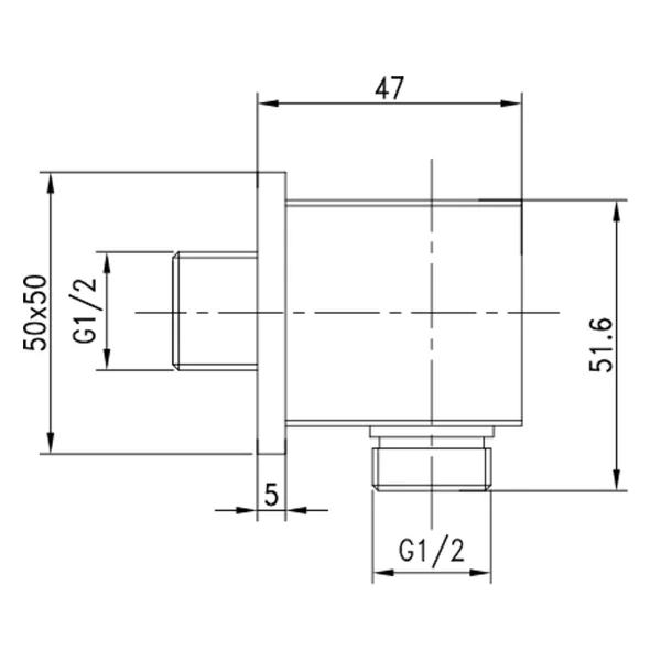 Lemark подключение для душевого шланга LM5883CW