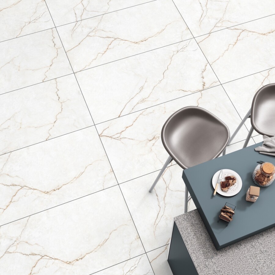 Керамогранит 7930138703166 Eurotile Canyon White Carving 60x120