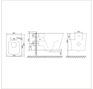 Инсталляция Grohe Rapid SL с подвесным унитазом Sole CUBE 38772001+УТ000021345