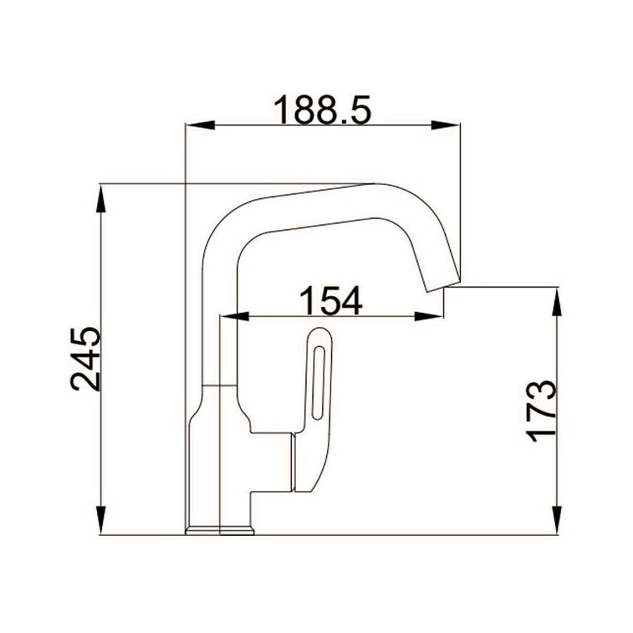 Смеситель для раковины Haiba HB10825 Хром