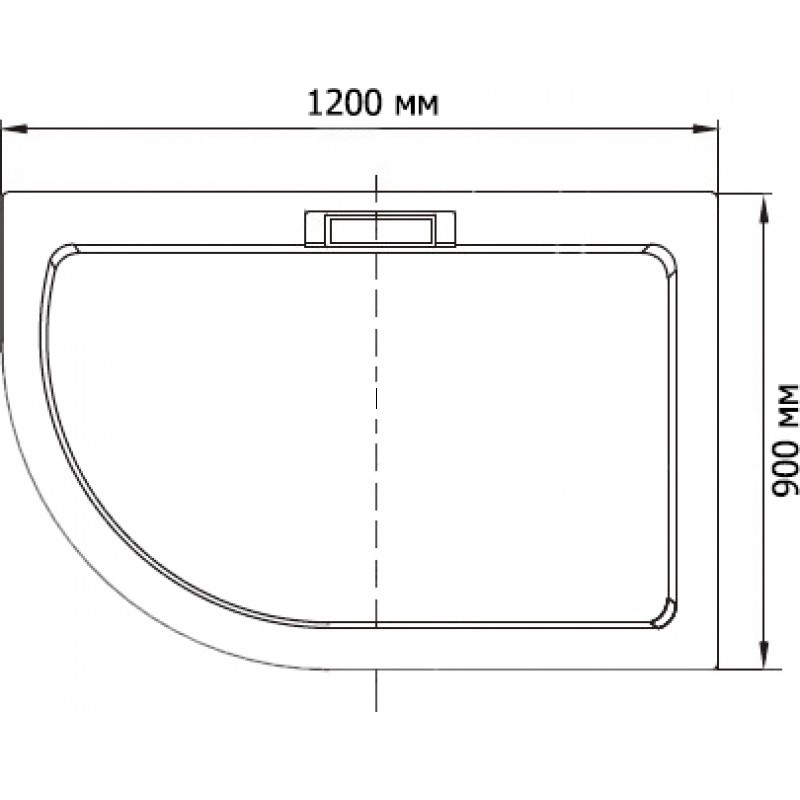 RGW GWS-41 L 03150492-01L 90*120*3,5 душевой поддон литьевой мрамор