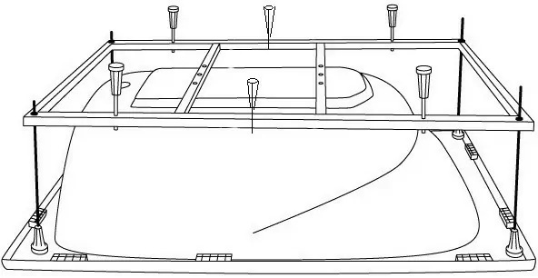 Riho каркас для ванн 190х90 2YNVN1011