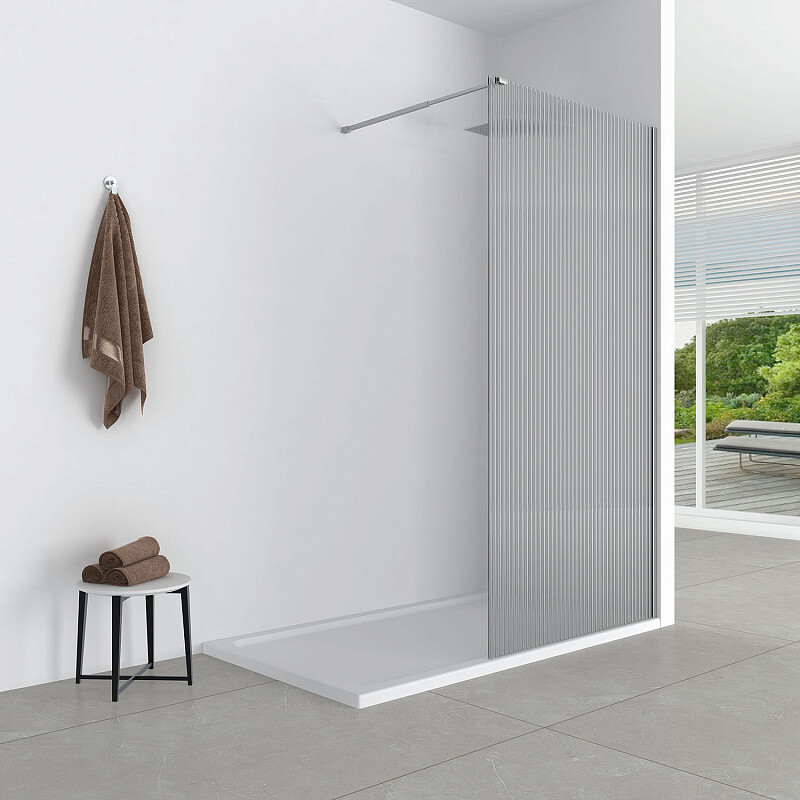 Душевая перегородка Loranto Walk-in 100х200 CS-Z02С-110 профиль хром