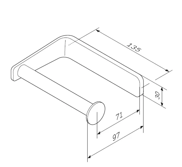 Am.Pm Inspire 2.0 бумагодержатель A50A34100