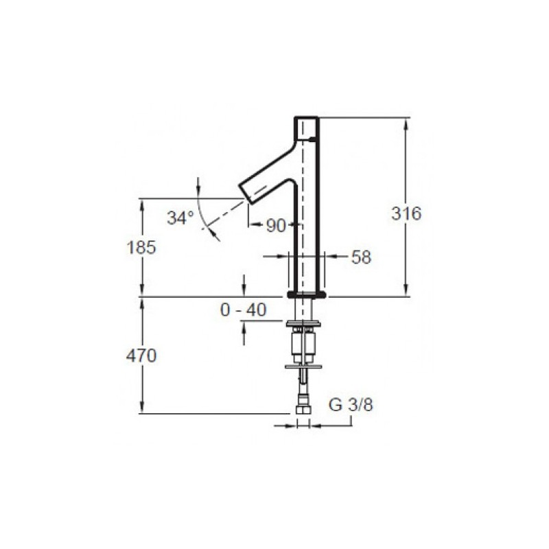 Jacob Delafon Talan E10379RU-CP смеситель для раковины