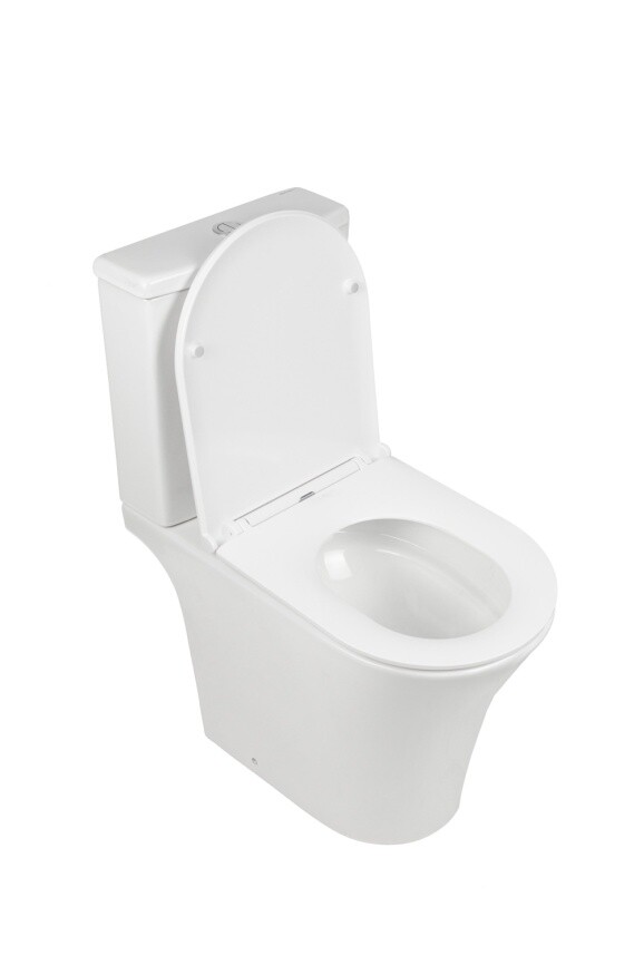 Aqua Nero STAR Унитаз-компакт безободковый, 642*378*830 мм,с сиденьем микролифт (soft close) дюропласт AN-007A