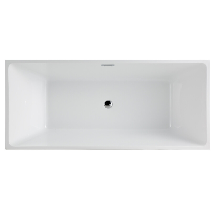 Ванна акриловая Azario Modern 1500x750x580 отдельностоящая, в комплекте с сифоном и металлической рамой AZ-6601-15075