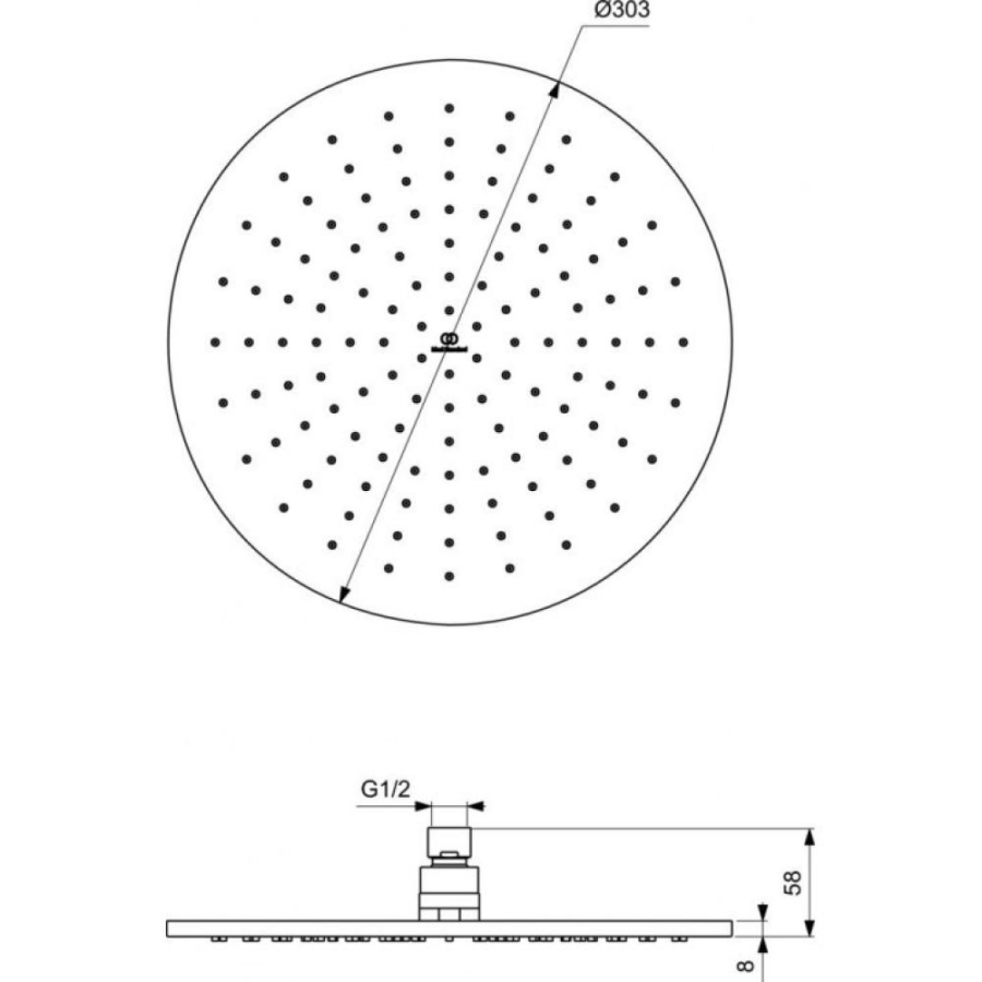 Ideal Standard душевая лейка A5803A5