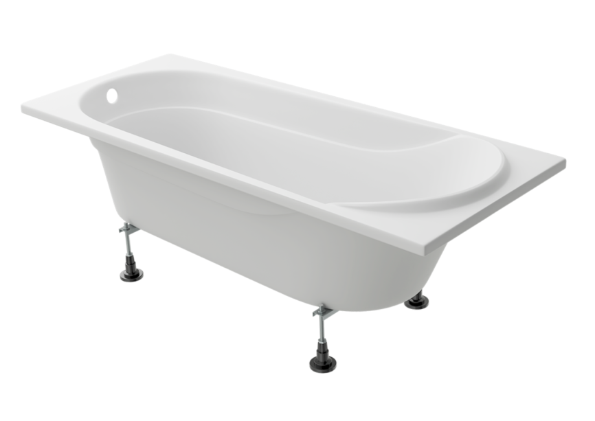 Vento Italy Aqua LA Ванна акриловая прямоугольная 170*75*48,1 см без каркаса и панели, белая AQUA 170