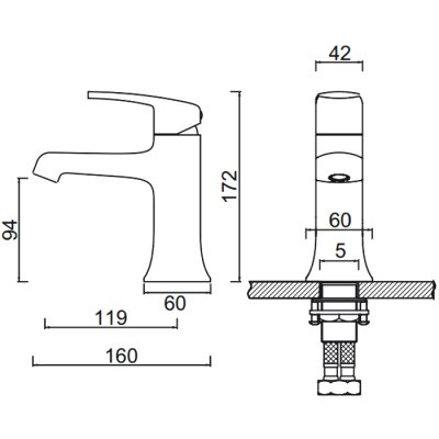 Gerhans K06 смеситель для раковины K11006