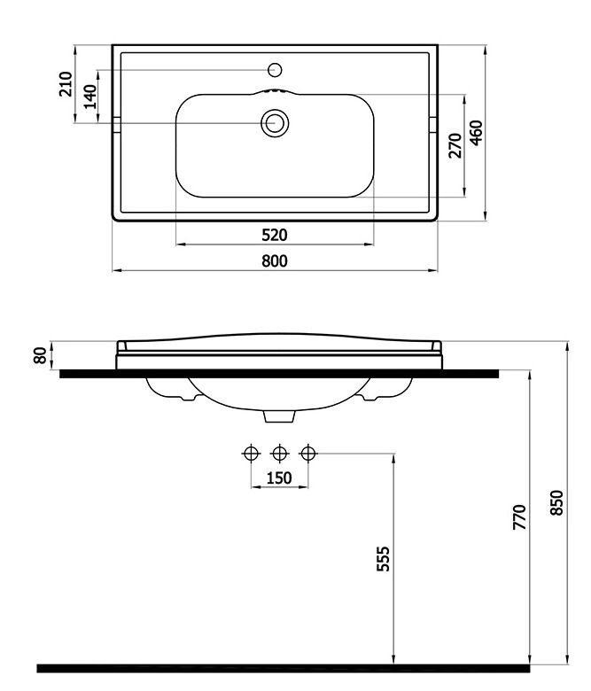 Cezares Giubileo тумба c раковиной GIUBILEO-1000-2A-SC-BL+CZR-ELT-100-LVB