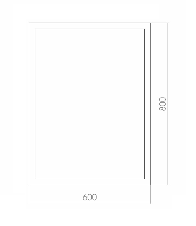 Зеркальное полотно Azario Торманс 60*80 ФР-00001405