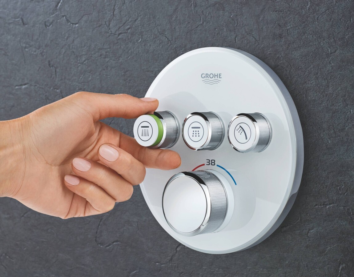 Grohe Grohtherm SmartControl 29904LS0 смеситель для ванны белая луна