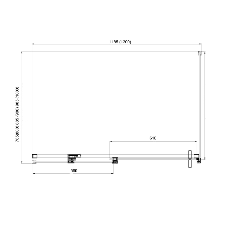 Azario Vancouver AZ-NKF1131 L душевое ограждение 120*90*200