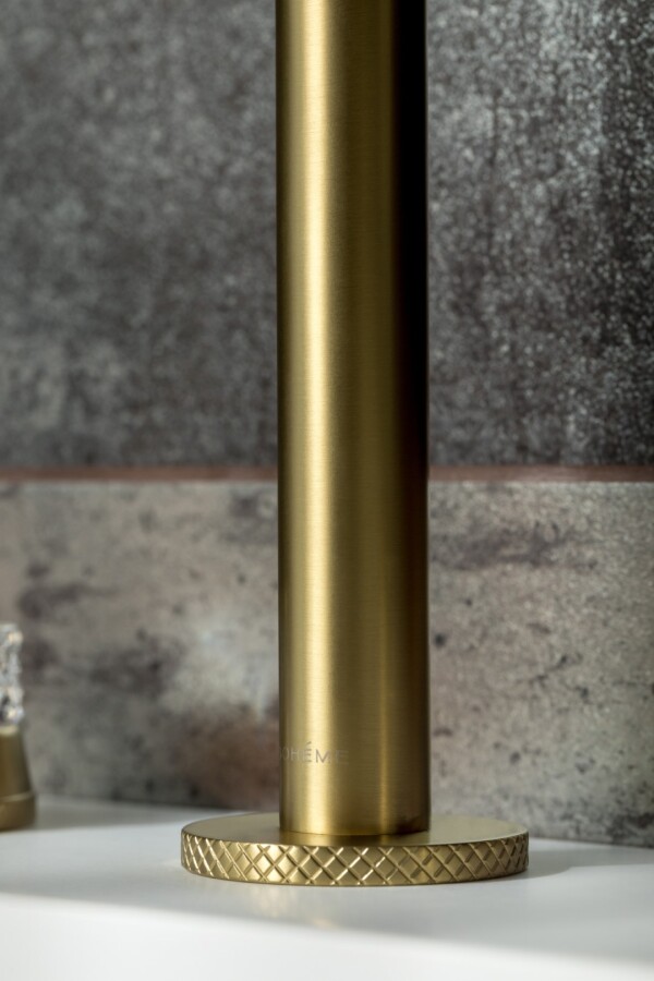 Смеситель для раковины Boheme Aura Mat Gold на 3 отв. 152-MG-A