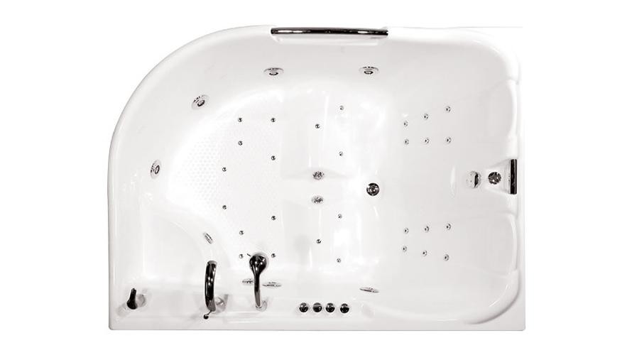 Triton Респект 180х130 см ванна акриловая асимметричная гидроаэромассажная с фронтальной панелью сифоном и каркасом левая