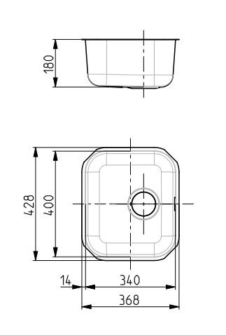 Alveus Variant 40 мойка кухонная бронза 1113587