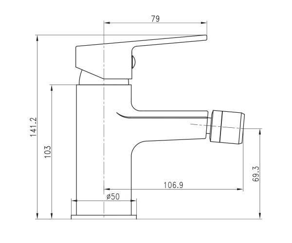 Imprese Laska 40040S cмеситель для биде