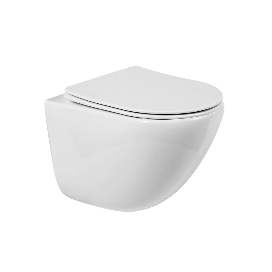Унитаз подвесной безободковый со смывом TORNADO BelBagno AMANDA-TOR BB051CH-TOR-FC