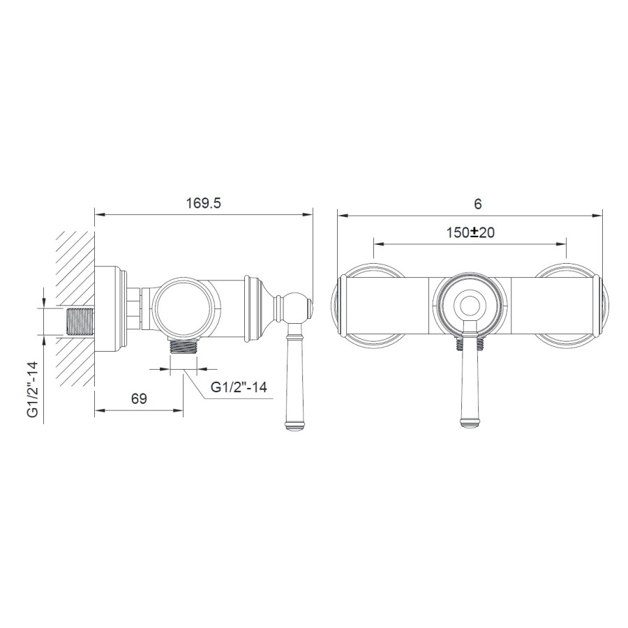 Imprese Hydrant ZMK031806080 смеситель для душа 35 мм