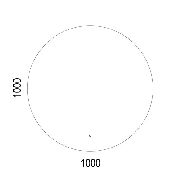 Azario Саванна 100х100 зеркало сенс. выкл, подогрев LED-00002530