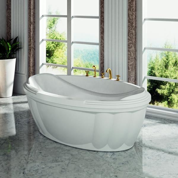 Fra Grande Гранада white 185*120 ванна акриловая овальная с панелями