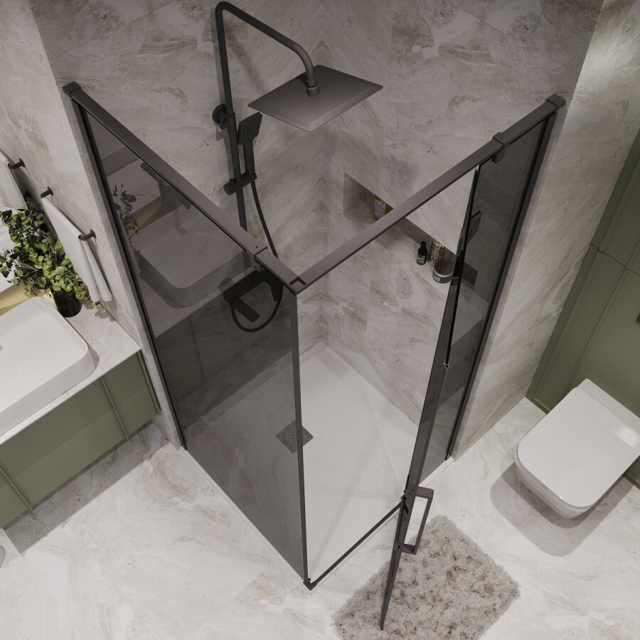 Душевой угол 90x90 Niagara Nova NG 2831-34BLACK