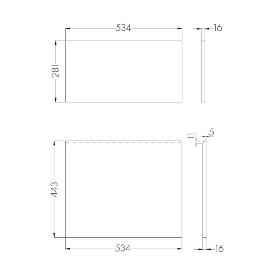 Фасады к тумбе Aquaton Лондри 60 Дуб Рустикальный 1A274801LHDR0