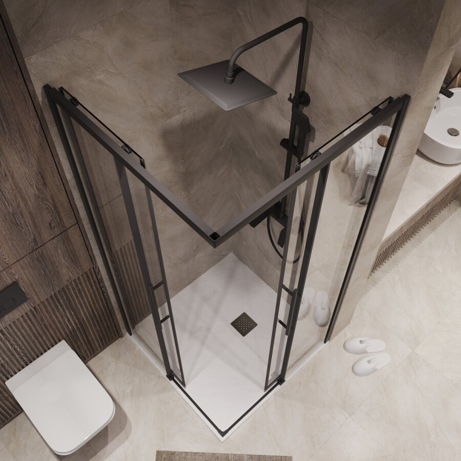 Душевой угол 90x90 Niagara Nova NG 6829-34BLACK
