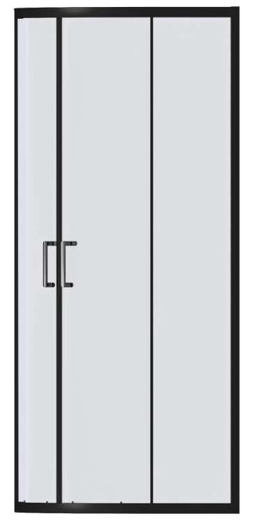 BAS Cube R-80-C-B душевое ограждение 800х800х1900 Черный КУ00016