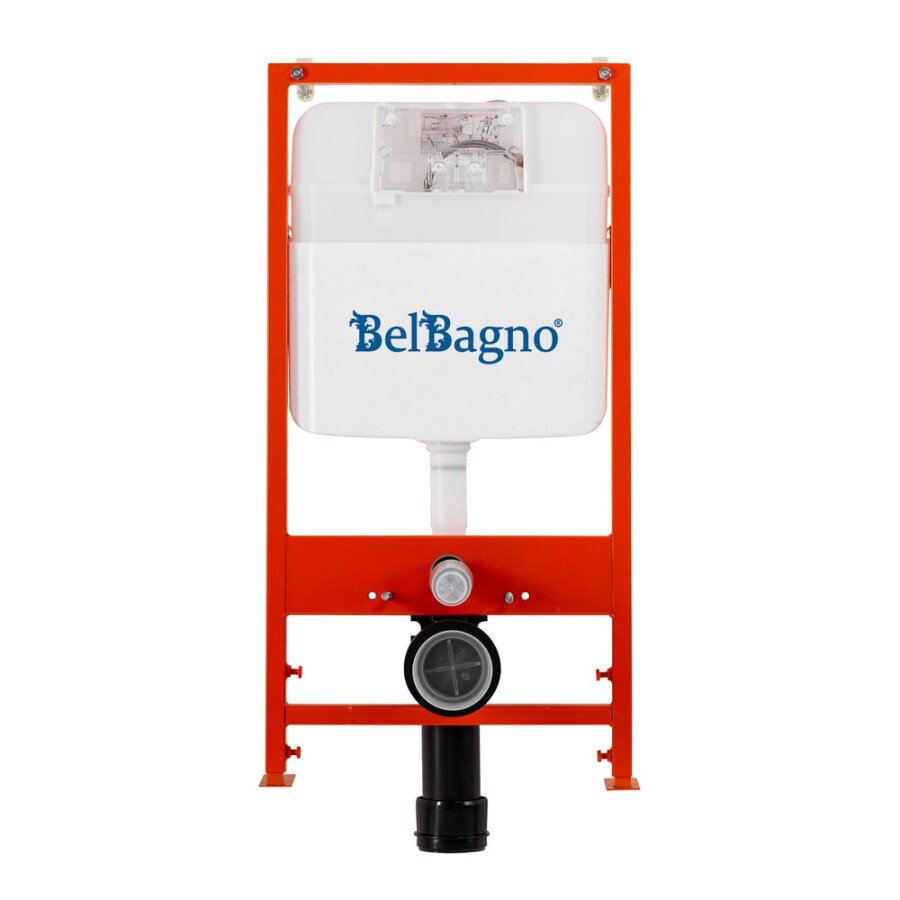 BB026/BB071CR Система инсталляции для подвесных унитазов BelBagno BB026 с кнопкой смыва BB071CR