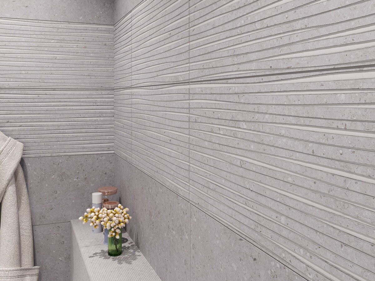 Керамическая плитка Cube Ceramica Rockberry Flames Gris 30*60 УТ000049787