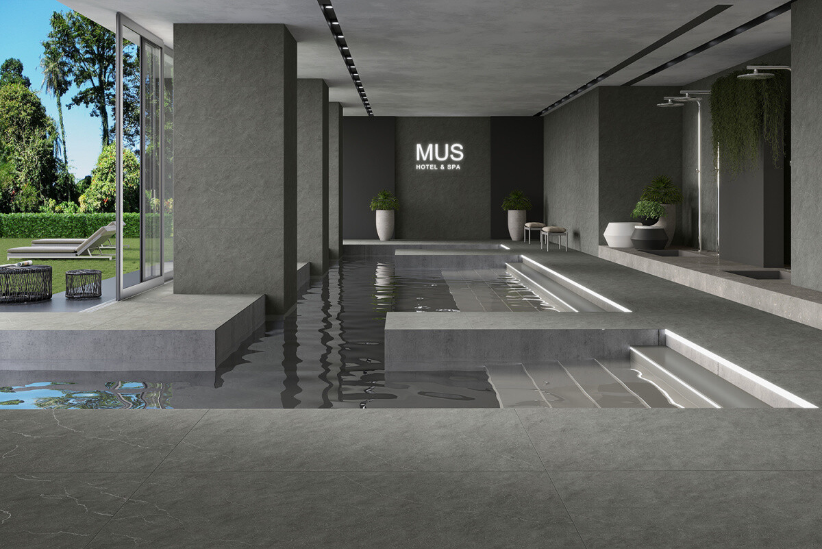 Керамогранит Azario Tectonic Gris 80х160 Cotta punch P231123024