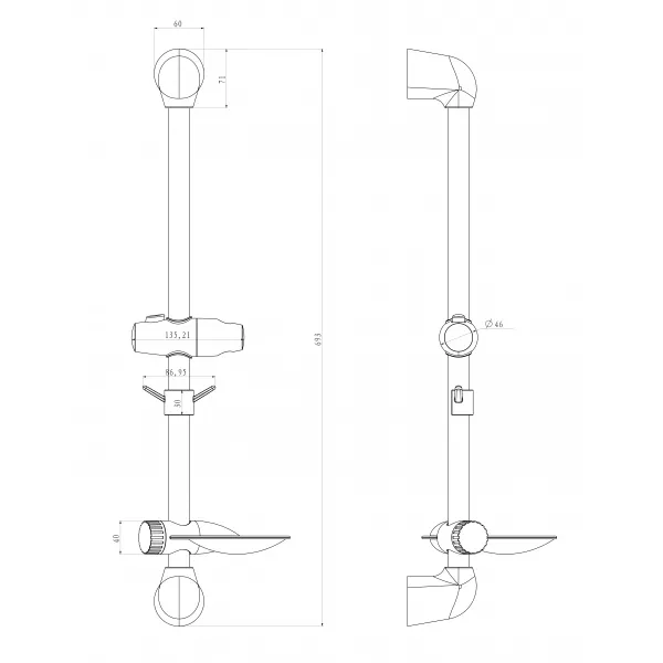 Lemark душевая стойка с мыльницей LM8065C