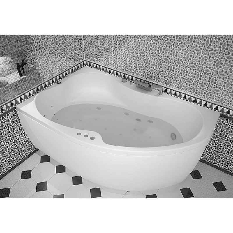 Aquanet Capri 160*100 ванна акриловая асимметричная L