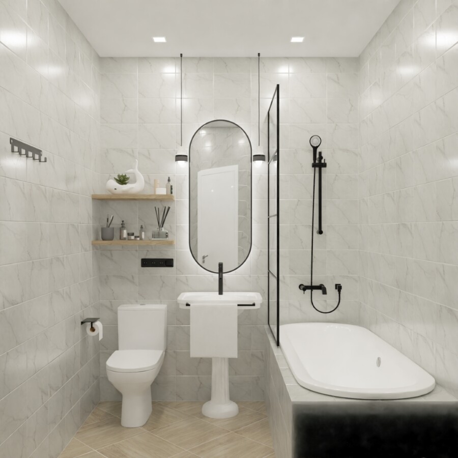 Плитка керамическая Шахтинская Серена белый верх 01 v2 200х300х7 (сорт 1), М2